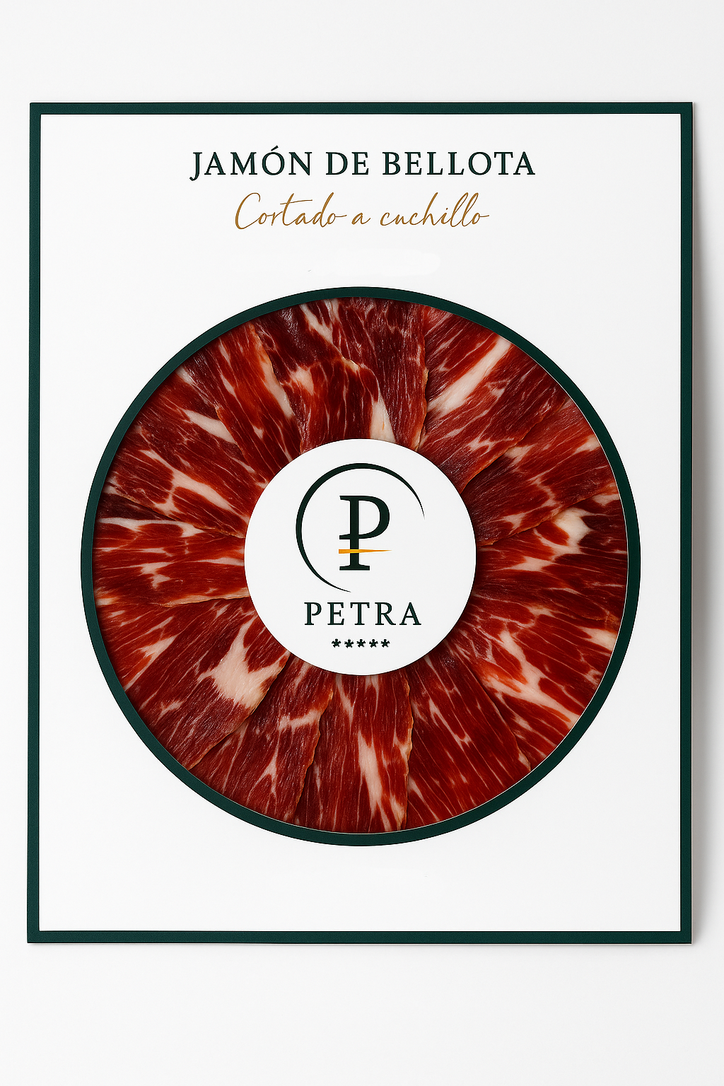 Jamón de bellota entero loncheado, sobres de 100 g